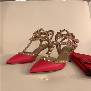 Valentino Rockstud  Triple Strap Pump